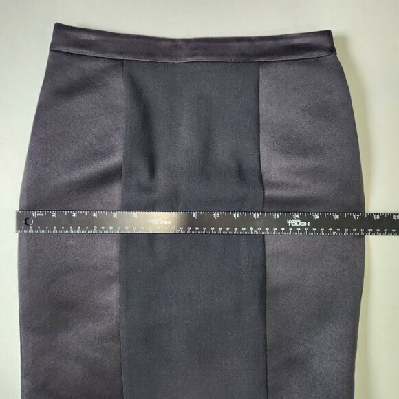 ETRO Pencil Skirt Womens Italian Size 40 Black Wool Silk Blend US Size 4 Classic - Picture 7 of 9